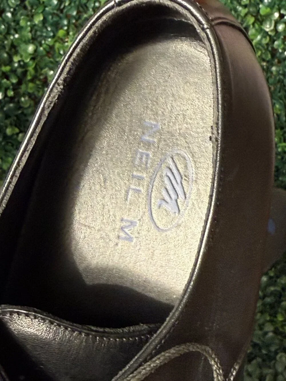 Neil M Men's President Oxford Dress Black Leather Shoes size 8 D
